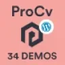 ProCv - CV Resume & Personal Portfolio WordPress Theme